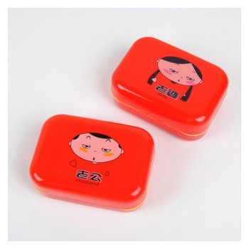 结婚婚庆用品 个性创意实用情侣红色老公老婆肥皂盒