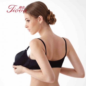 体会内衣BSK176 正品性感蕾丝前开扣厚模杯光面无钢圈无痕聚拢睡眠文胸