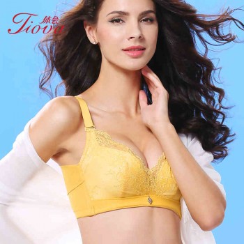 体会内衣BS1431 专柜新品无钢圈超聚拢胸衣中厚模杯性感蕾丝收副乳性感文胸