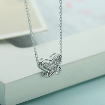 相约银饰925银套链 蝴蝶形 可拆卸