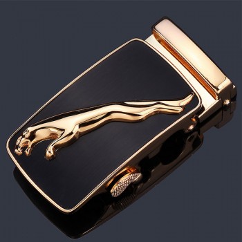 斐冠猎豹行高档牛皮革休闲皮带 青年男士