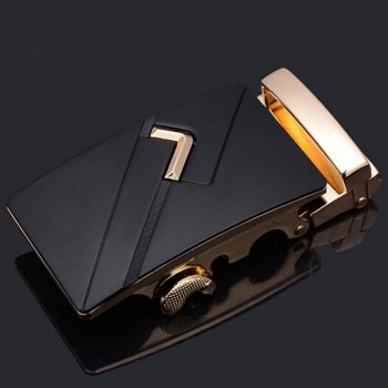 斐冠自动扣高档牛皮革休闲皮带 文明棍型