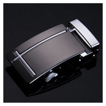 斐冠十字形青年男士休闲牛皮革皮带