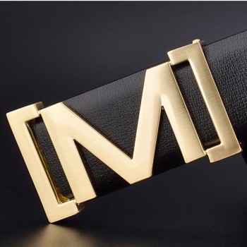 斐冠皮带男士高档牛皮革平滑扣休闲腰带潮流款