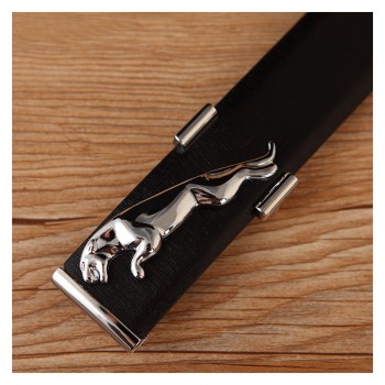 斐冠高档平滑扣皮带男士休闲猎豹扣头新潮