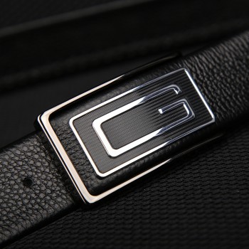 斐冠男士真皮平滑扣头皮带牛皮革商务休闲腰带G型扣皮带