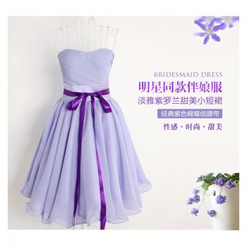 2016秋冬新款伴娘团小礼服短款李小璐明星同款姐妹裙装伴娘服