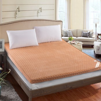 法莱绒立体加厚榻榻米床垫保暖防滑可折叠单双人