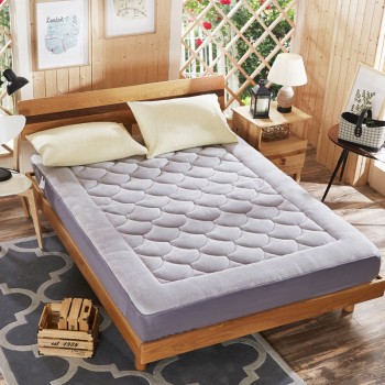 加厚法莱绒榻榻米床笠式床垫子床垫款床笠法兰绒保暖