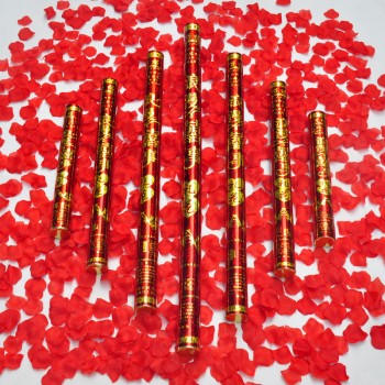 婚礼入场礼炮浪漫喜事玫瑰花瓣礼花礼炮 节日庆典开业礼宾花