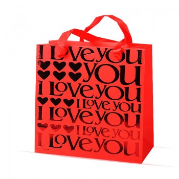 结婚婚庆喜庆用品 结婚回礼烫金覆膜love 喜糖盒子袋子