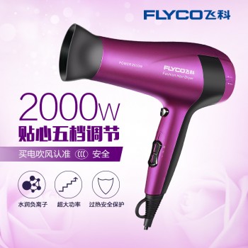 飞科 FH6618吹风机电吹风2000W冷热风大功率 负离子护发