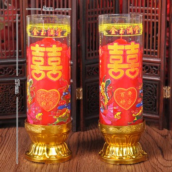 创意婚庆结婚用品蜡烛结婚必备洞房蜡烛双喜龙凤斗烛