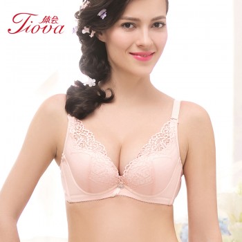 体会内衣BS1072 深V性感蕾丝超聚拢厚模杯款小胸文胸多用肩带W型钢圈女士内衣