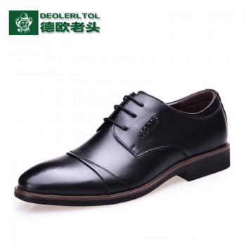 新款夏季真皮男商务休闲鞋英伦男鞋低帮鞋子男士皮鞋透气
