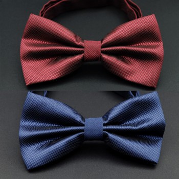 领结男正装结婚 韩版潮双层新郎婚礼男女纯色领结蝴蝶结外贸