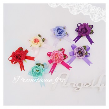 2017新款个性花艺胸花腕花 结婚 婚礼新郎新娘伴郎伴娘襟花婚庆襟花