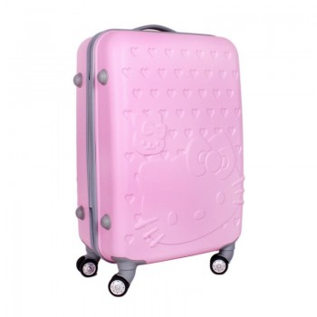 Kitty凯蒂猫拉杆箱旅行箱行李箱登机箱拉杆万向轮 KT黑边20寸24寸