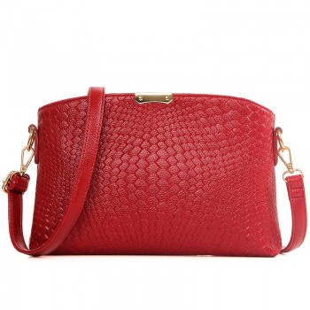 2017欧美新款简约时尚编织单肩包女斜跨手拿包精致手提包