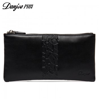 丹爵(DANJUE)新款欧美潮流头层牛皮男士手拿包商务时尚男士手包 D1015