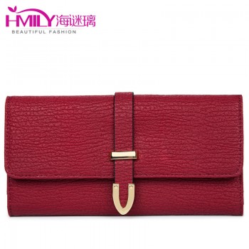 海谜璃（HMILY）2017时尚新款女士手拿包 潮流女士牛皮手包