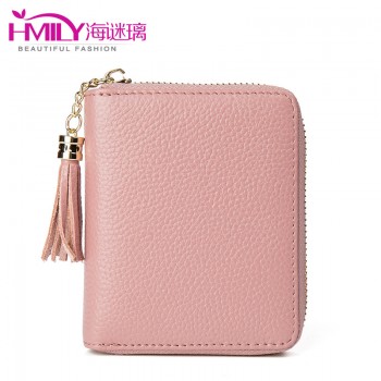 海谜璃（HMILY）新款时尚女士钱包零钱包流苏短款钱包多色可选
