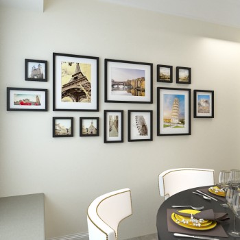 超大 经典彩色实木相框|像框|相片墙 照片墙 相框组合