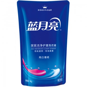蓝月亮洗衣液薰衣草香1kg袋装亮白增艳深层洁净低泡易漂