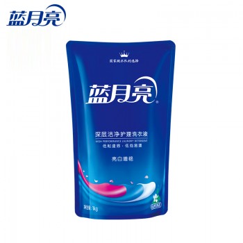 蓝月亮洗衣液自然清香1kg袋装亮白增艳深层洁净高浓度易漂洗
