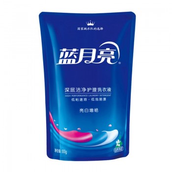 蓝月亮亮白增艳洗衣液500g袋装自然清香深层洁净高浓度低泡易漂洗
