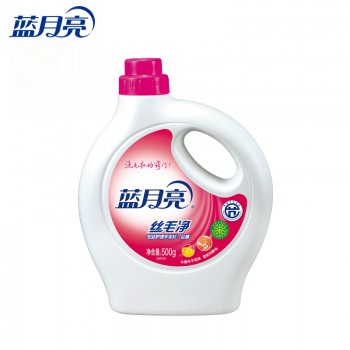 蓝月亮丝毛净500g瓶装柔软抗静电清洗不缩水不变形护理羊毛衫丝绸