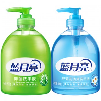 蓝月亮洗手液500g瓶装芦荟+野菊花芦荟滋润、野菊花清爽润泽