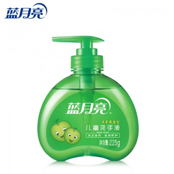 蓝月亮青苹果儿童洗手液225g呵护儿童细嫩双手、清新果香、易冲水