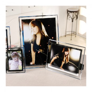 6寸7寸8寸10寸A4透明水晶玻璃摆台创意荣誉证书挂墙相框