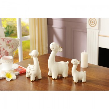 超萌欧式陶瓷卡通三只小鹿摆件儿童房工艺品家居摆设生日礼物礼品