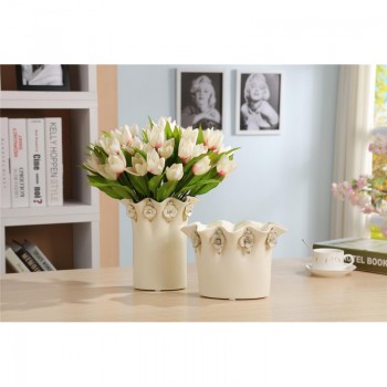 简约时尚 欧式陶瓷花瓶 创意家居工艺摆件 卧室工艺品情侣礼品