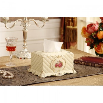 陶瓷纸巾抽 欧式高档 创意抽纸盒餐巾盒 家居装饰摆件