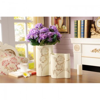 欧式陶瓷书形花瓶 现代时尚家居装饰花器摆件高档陶瓷工艺品摆件