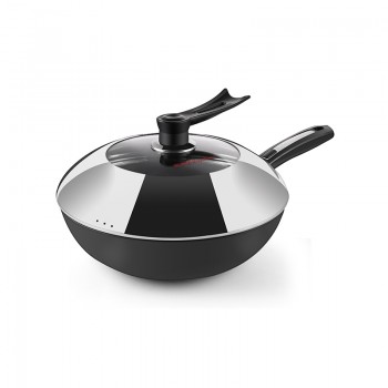 Royalstar/荣事达 精铁炒锅 通用无涂层铸铁锅 家用炒菜锅RSD-H32C