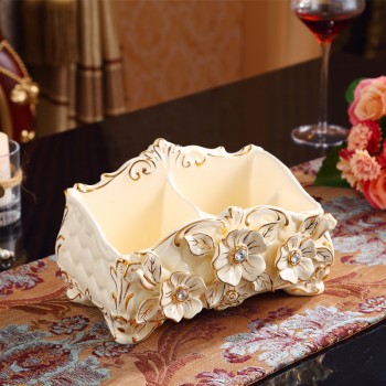 创意陶瓷首饰盒家居实用收纳盒盒工艺品摆件陶瓷首饰杂物收纳盒