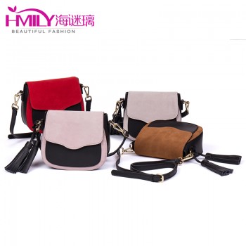 海谜璃（HMILY）新款牛皮女款时尚休闲单肩包甜美淑女斜挎女包包 H6978