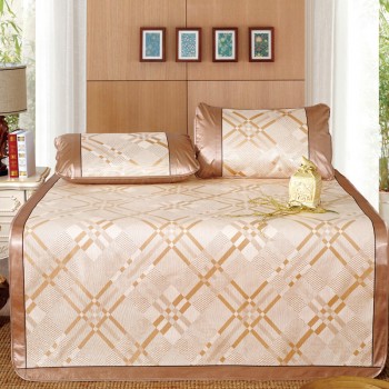 冰丝席印花三件套  双人凉席  时尚品格