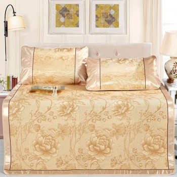 冰丝席印花三件套  双人凉席  江南小调