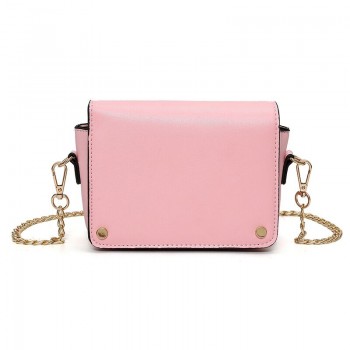 芸曦女包2017新款简约纯色三层潮流女包斜跨包韩版时尚迷你单肩链条小方包