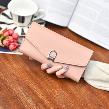芸曦女包2017新款韩版钱包女长款简约时尚手拿包钱夹皮夹磨砂折叠女士钱包