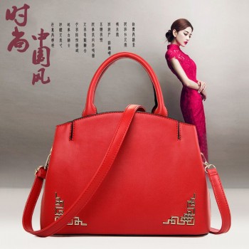 芸曦女包2017新款女包中国风民族风PU包包单肩斜挎女士包