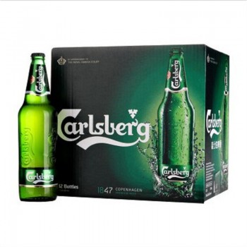 嘉士伯 啤酒 640ml/瓶*12 大瓶整箱装特醇