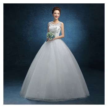 新款婚纱 齐地双肩婚纱简约蕾丝婚纱 包肩大码婚纱厂家直销F15