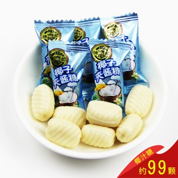 徐福记椰子夹酱 结婚喜糖 散装500g