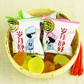 徐福记岁月静好软糖 西洋柚味 结婚喜糖 散装500g